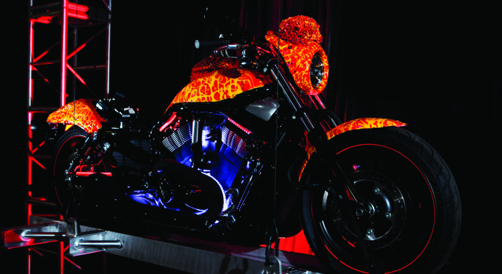 Cosmic Starship Harley Davidson motorcycle by Jack Armstrong